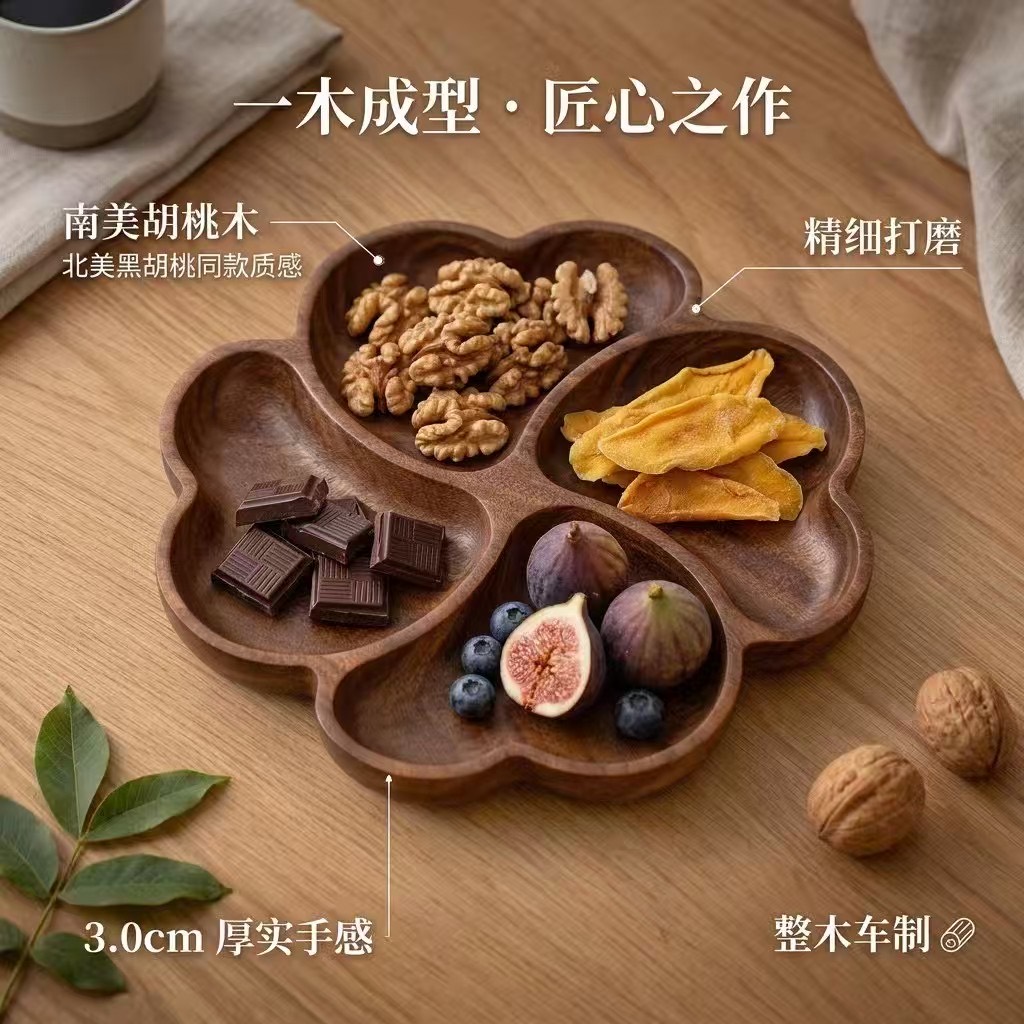 Walnut trays and small home objects